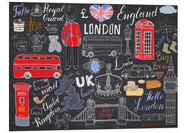 Magnettafel London auf einen Blick