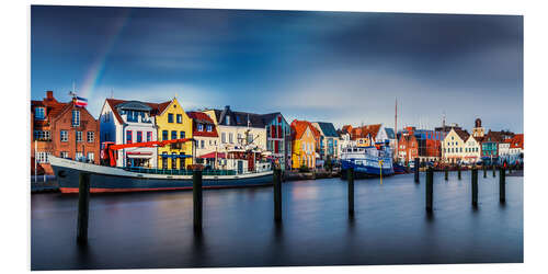 Foam board print Colorful Husum Port World