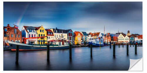 Wall sticker Colorful Husum Port World