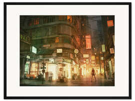 Gerahmter Kunstdruck Chinatown