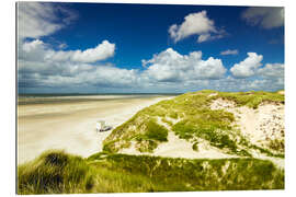 Tableau en plexi-alu Seascape northsea island Amrum