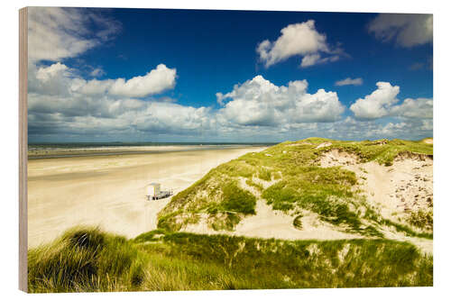 Holzbild Norddorf Strandlandschaft auf Amrum