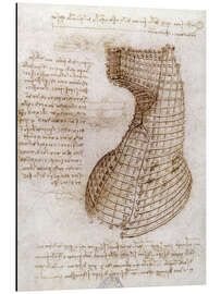 Magnettafel Entwurf für die Rüstung eines Pferdes