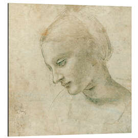 Magnettafel Frauenkopf im Profil