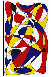 Magnettafel Mondrian und Gauss