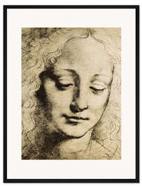 Gerahmter Kunstdruck Kopf eines Jugendlichen