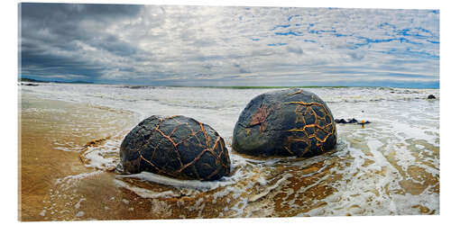 Cuadro de metacrilato New Zealand Moeraki Boulders 2