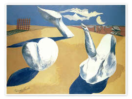 Wall print  Stranded figures into the sunset - Paul Nash