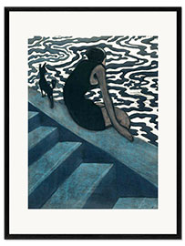 Gerahmter Kunstdruck La Baigneuse - Léon Spilliaert