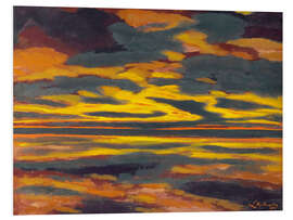 Quadro em PVC Sea in the twilight