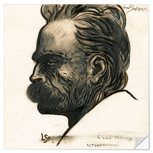 Selvklebende plakat Frédéric Nietzsche