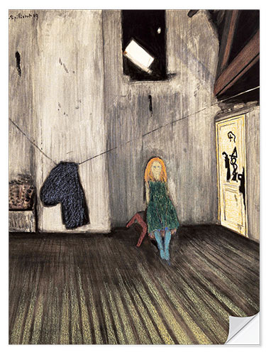 Muursticker Alone