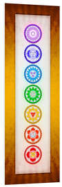 Foam board print The Seven Chakras Series 6 - Colour Variant Golden Yellow