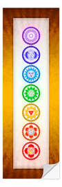 Självhäftande poster The Seven Chakras Series 6 - Colour Variant Golden Yellow