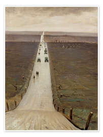 Wall print  The Road from Arras to Bapaume - Christopher Nevinson