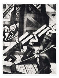 Wall print  loading the ship - Christopher Nevinson