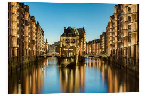 Foam board print Hamburg Speicherstadt