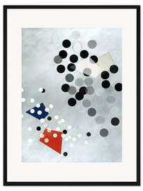 Gerahmter Kunstdruck Komposition Kreis