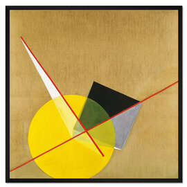 Gerahmter Kunstdruck Gelber Kreis