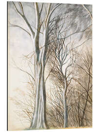 Aluminium print Les arbres