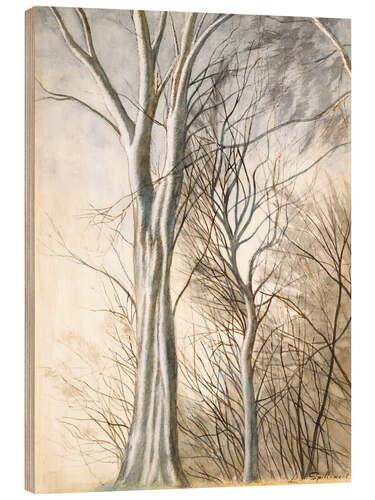 Wood print Les arbres