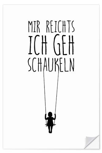 Wandsticker Schaukeln