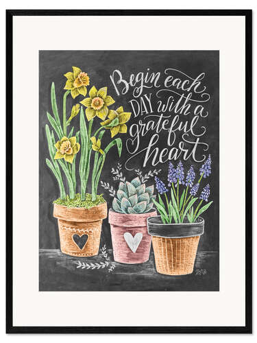 Framed art print gratefulheart