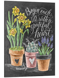 Magnettafel Dankbares Herz (Englisch)