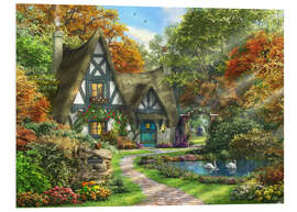 Foam board print the autumn cottage