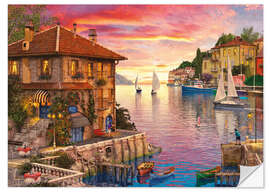 Sticker mural 28393 The Mediterranean Harbour