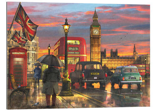 Gallery print Raining Parliament Square