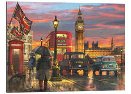 Magnettafel Verregneter Parlamentsplatz