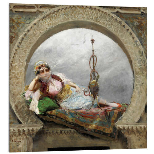 Aluminiumsbilde A reclining odalisque