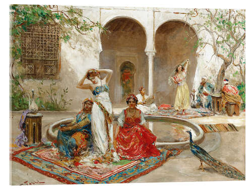 Quadro em acrílico Dancing in the Harem Courtyard