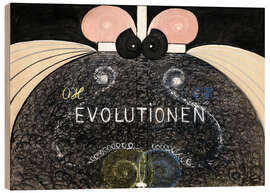 Wood print Evolution, No. 7