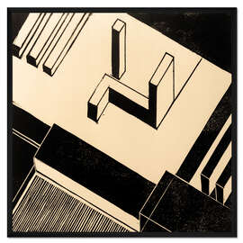 Gerahmter Kunstdruck Architektur