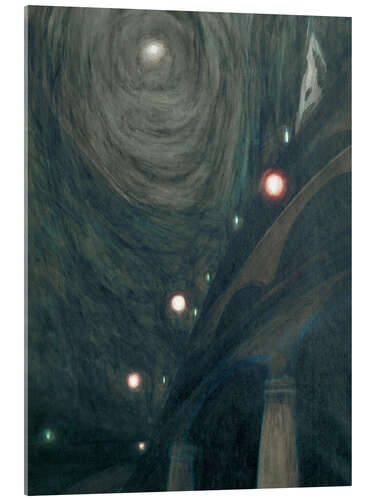 Acrylglas print Moonlight and lights