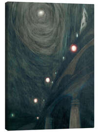 Canvas print Moonlight and lights - Léon Spilliaert