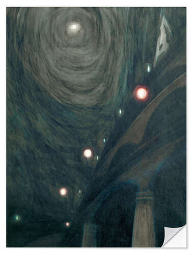 Wall sticker Moonlight and lights