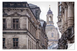 Vinilo para la pared Overlooking the Frauenkirche in Dresden (Germany)