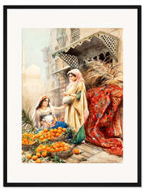 Gerahmter Kunstdruck Die Orangenverkäuferin