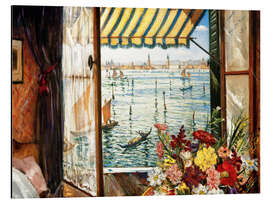 Magnettafel Blick aus einem Fenster in Venedig