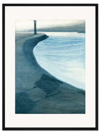 Gerahmter Kunstdruck Der Deich, Ostende