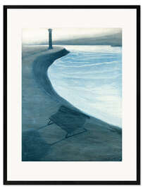 Framed art print The dike, Ostend