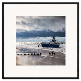 Framed art print Fisherman - Baltic Sea