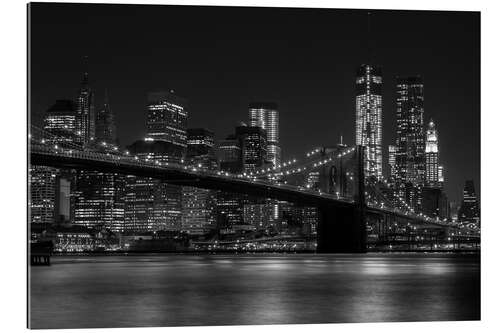 Gallery Print Brooklyn Bridge bei Nacht