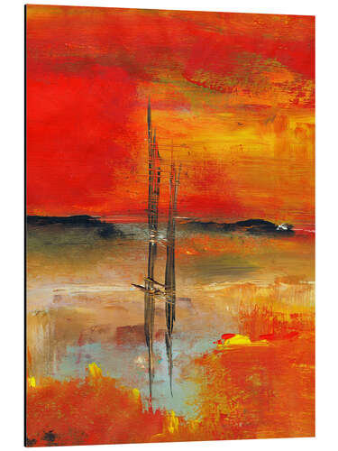 Tableau en aluminium La terre rouge