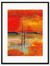 Gerahmter Kunstdruck Die rote Erde