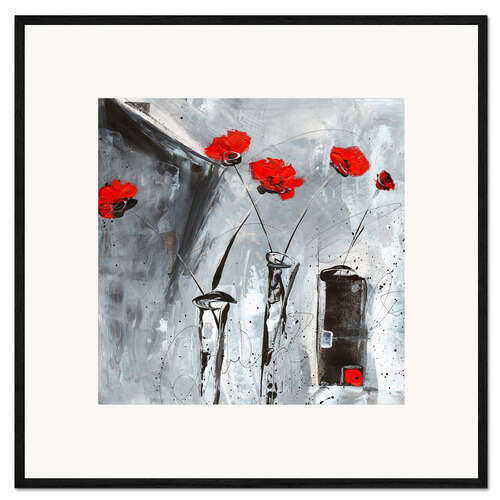 Kehystetty taidepainatus Roter Mohn I