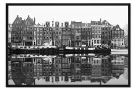 Gerahmter Kunstdruck Reflexionen von Amsterdam